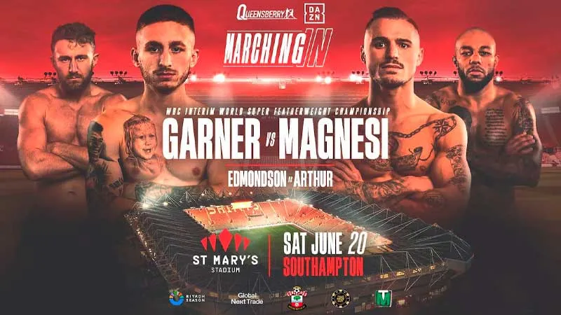 Ryan Garner vs. Michael Magnesi por el título interino superpluma del CMB
