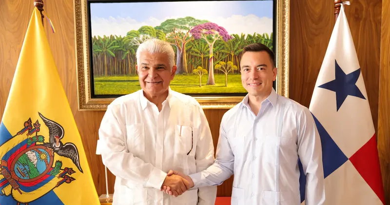 Ecuador y Panamá se acercan a un acuerdo comercial tras reunión entre Noboa y Mulino