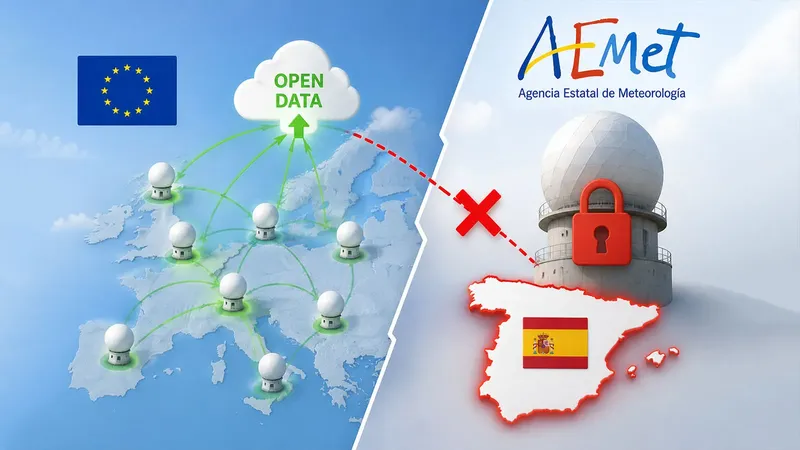 La AEMET responde a la última polémica por una supuesta salida del sistema europeo Open Radar Data: «Algunos productos pueden dejar de estar disponibles temporalmente»