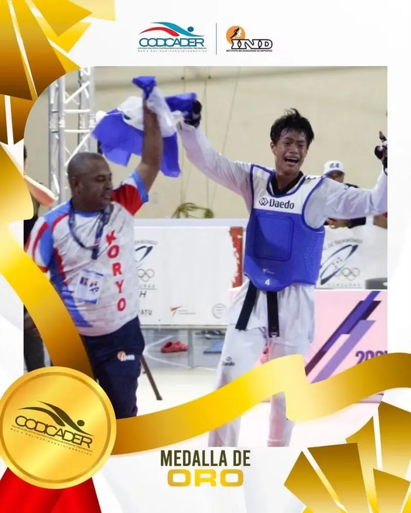 Nicaragua destaca en Taekwondo de los Juegos Escolares Centroamericanos en Honduras