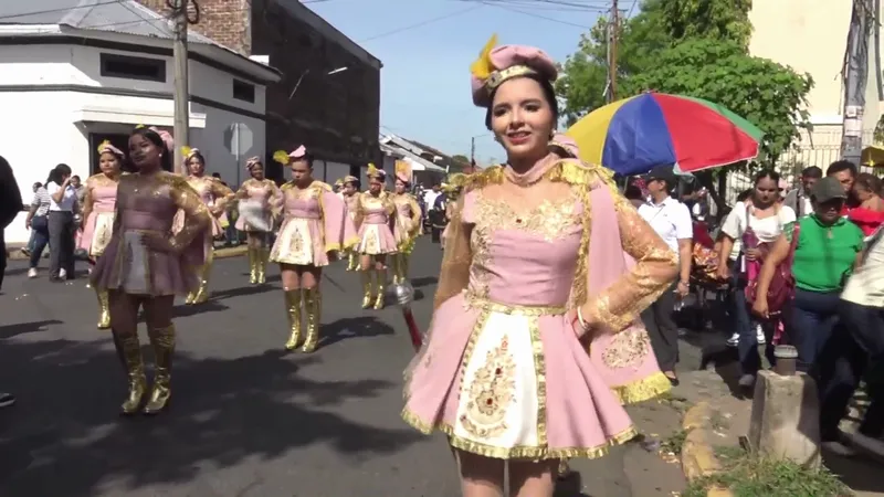 Chinandega: desfile patrio en saludo a los 170 años de la batalla de san jacinto