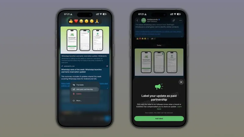 WhatsApp copia a X y añade una función basada en la publicidad: ahora sabremos cuándo nos quieren engañar