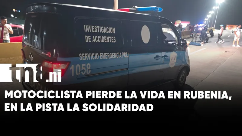 Motociclista pierde la vida en la pista La Solidaridad, en Rubenia