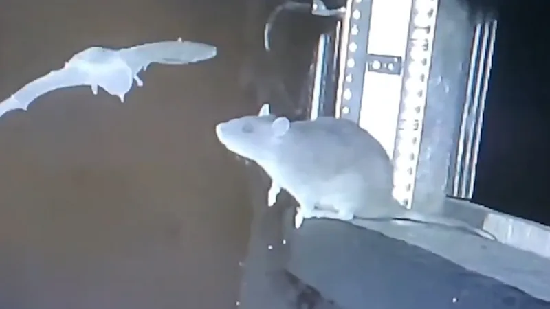 VIDEO: Captan por primera vez a una rata cazando murciélagos en pleno vuelo