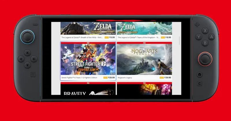 Nintendo sorprende con ofertas de hasta 80% en Switch 2 y Switch para juegos de terceros en la eShop