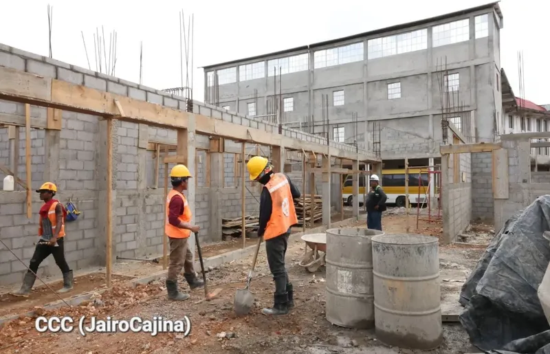 Sigue a paso firme, construcción del nuevo Instituto Nacional Horacio Hodgson en Bluefields