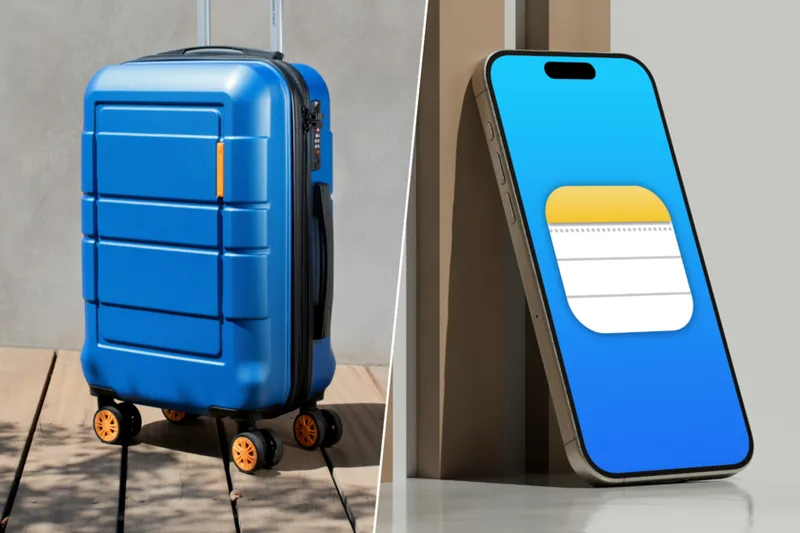 Mi truco para no olvidar nada en la maleta cuando me voy de vacaciones: una supernota en el iPhone
