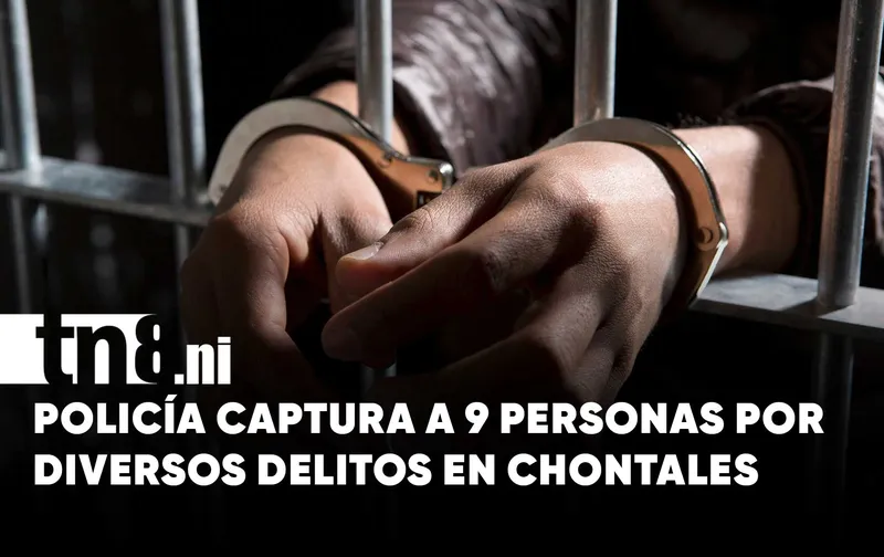 Caen 9 presuntos delincuentes en operativo policial en Chontales