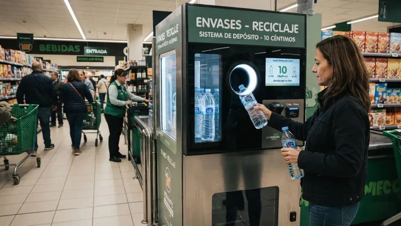 Mercadona, Carrefour, Lidl… esta es la fecha límite para instalar las máquinas de reciclaje de envases de 10 céntimos