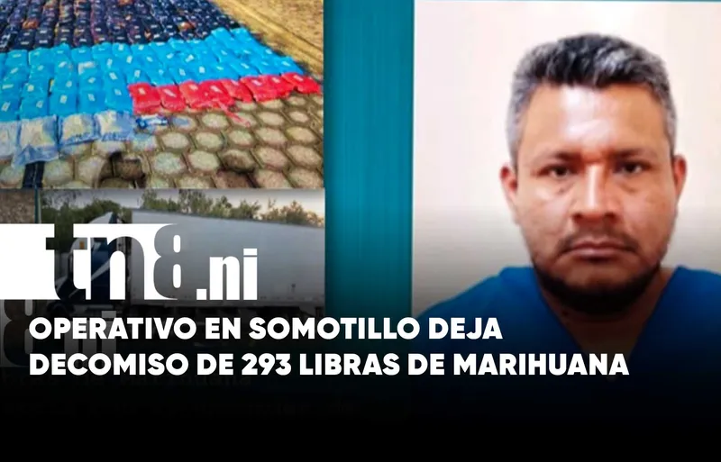 Golpe al narcotráfico en Somotillo: decomisan 293 libras de marihuana