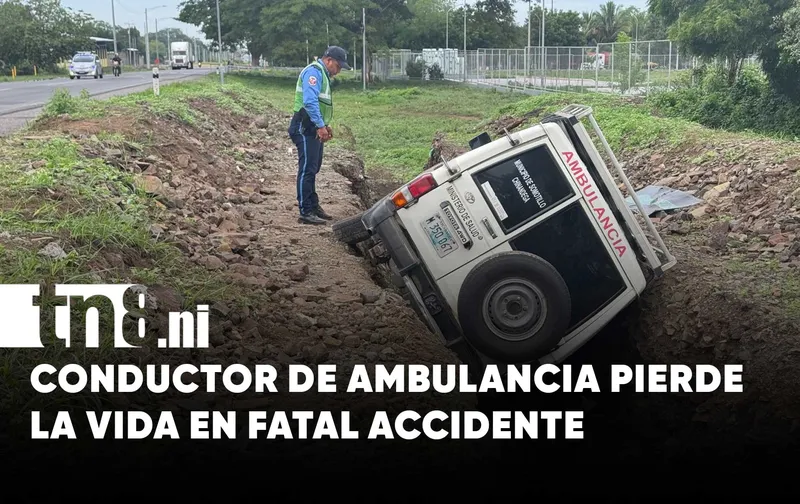 Accidente fatal cobra la vida de un conductor de ambulancia en Chinandega