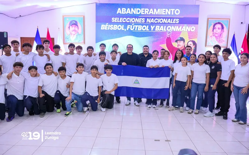 Nicaragua abandera a sus selecciones para competir en eventos internacionales