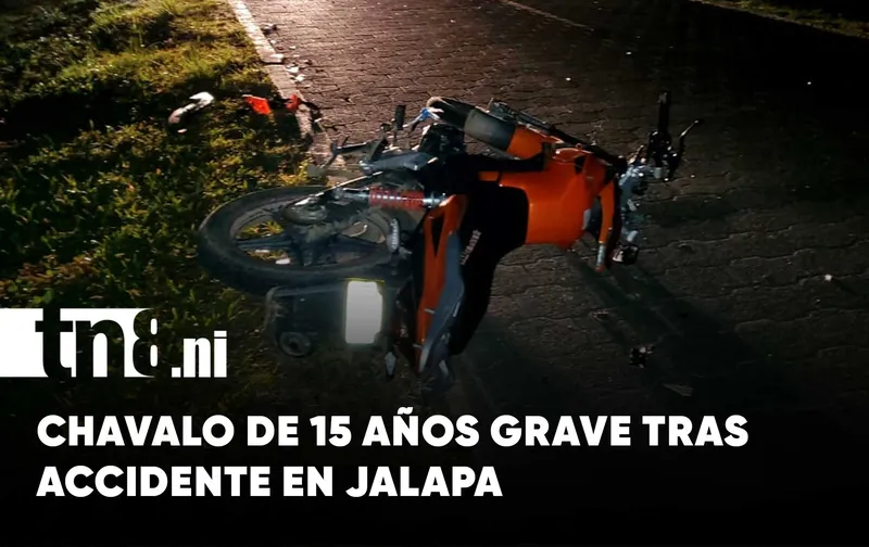 Chavalo de 15 años grave tras accidente en Jalapa: ¿dónde estaban los padres?