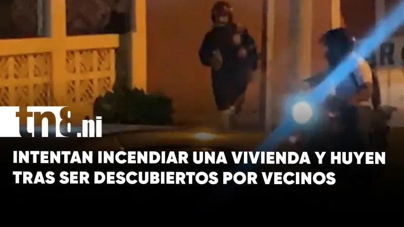 Intentan incendiar vivienda con supuesto cóctel molotov y huyen tras ser descubiertos