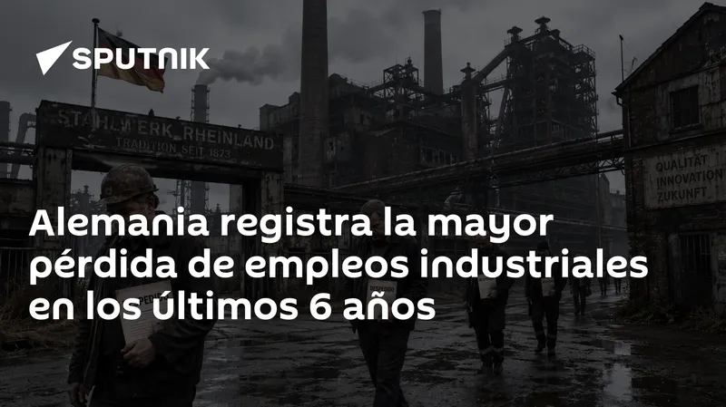Alemania registra la mayor pérdida de empleos industriales en los últimos 6 años