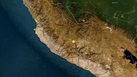 Sismo de magnitud 7.2 sacude la región Ayacucho, Perú