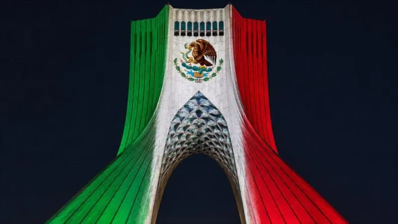 Colores de México iluminan capital de Irán; un gesto de amistad y respeto