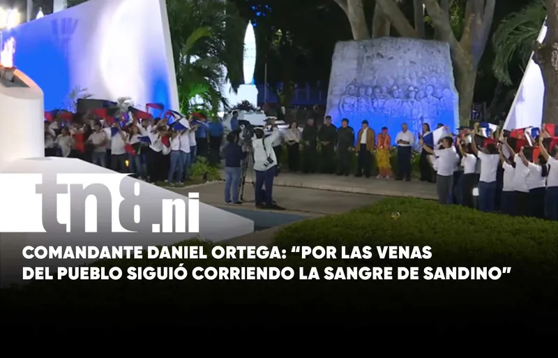 Co-Presidentes de Nicaragua, Daniel Ortega y Rosario Murillo, en homenaje por el 131 aniversario...