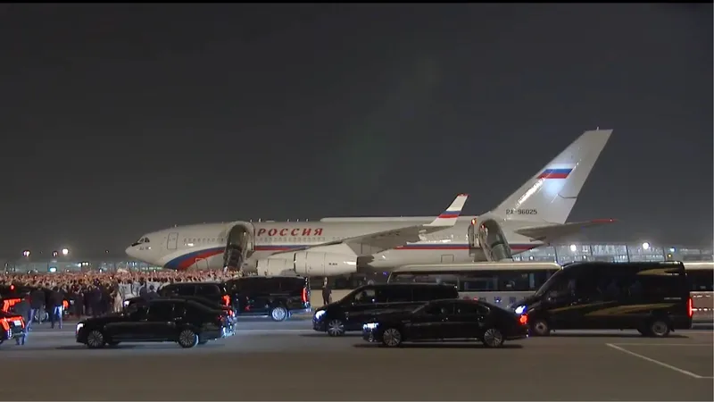 El presidente ruso, Vladímir Putin, llega a Beijing