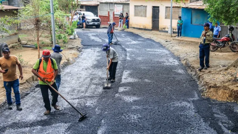 Barrio Germán Pomares inicia transformación vial con siete cuadras de nuevas calles