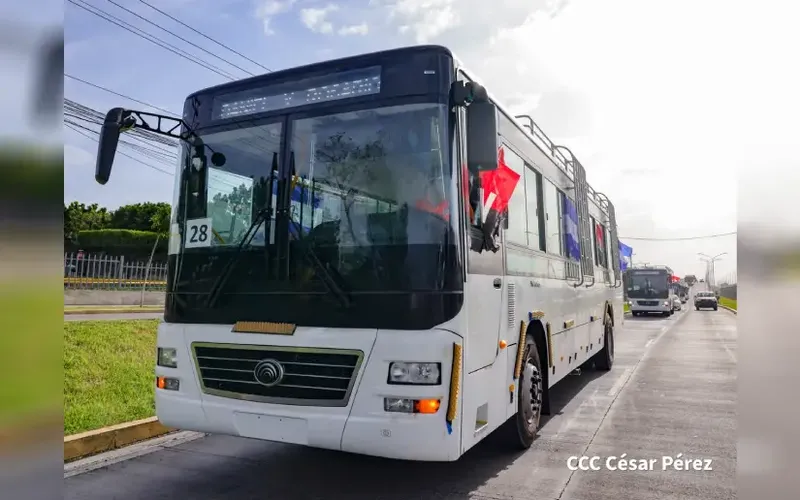 Nicaragua recibirá 300 nuevos buses provenientes de China