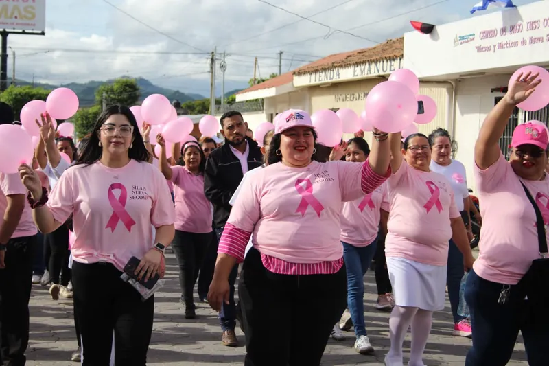 Ocotal se viste de rosa con caminata y zumbatón contra el cáncer de mama