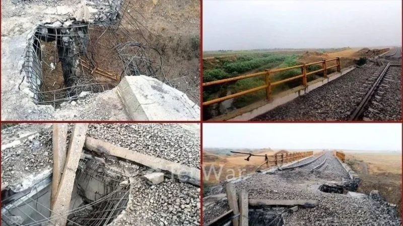 EEUU ataca puente iraní en corredor ferroviario hacia China y línea férrea Teherán-Mashad