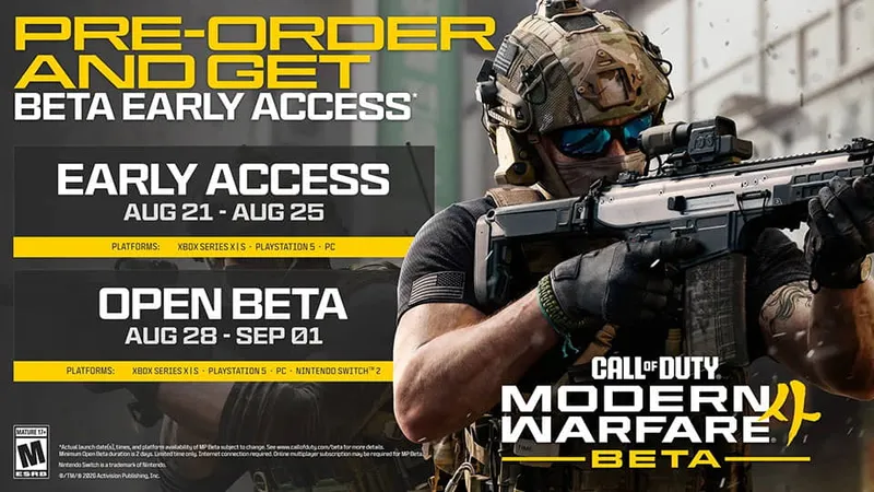 Modern Warfare 4: fechas de la Beta abierta