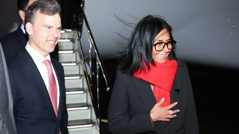 Delcy Rodríguez llega a Nueva York con mensaje de diálogo antes de su encuentro con Trump