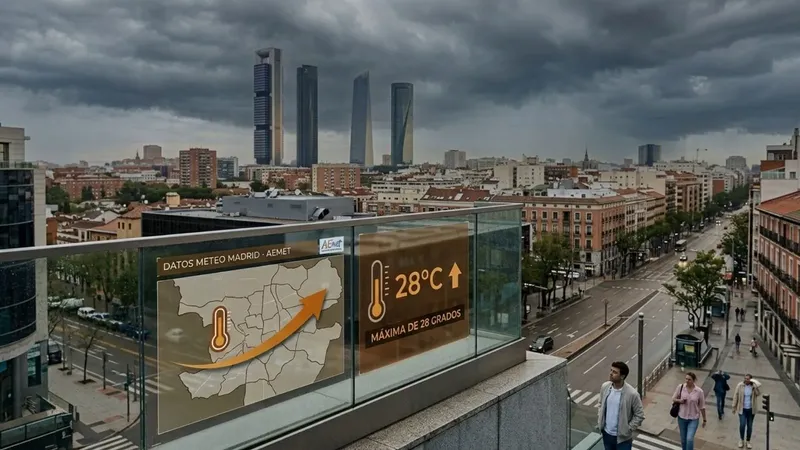 El tiempo en Madrid cambia hoy: llega un “descenso notable de las temperaturas”, según la AEMET