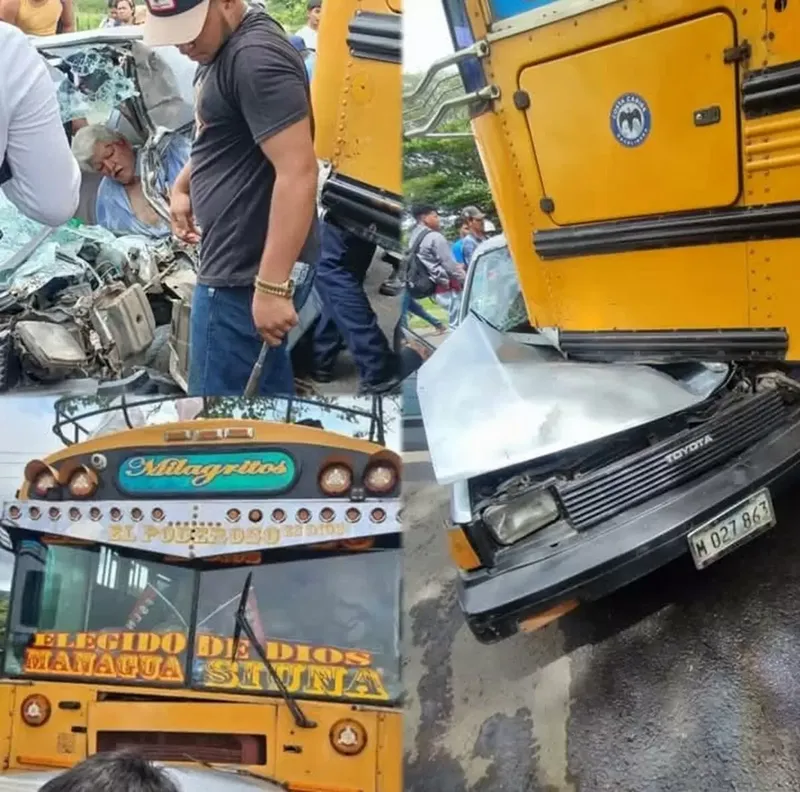Anastasio Santos y su esposa resultan lesionados en choque en Boaco