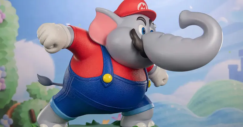 ¡Es enorme! Mario Elefante de Super Mario Bros. Wonder recibe una espectacular figura de colección