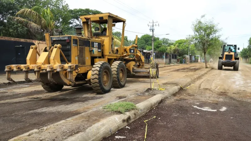 Alcaldía de Managua avanza con rehabilitación de vías en los semáforos de La Fuente