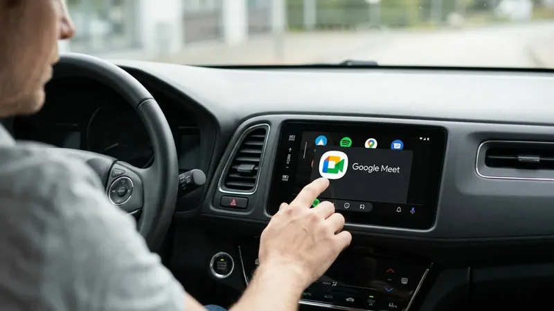 Google Meet llega a todos los coches con Android Auto, pero con una limitación muy importante