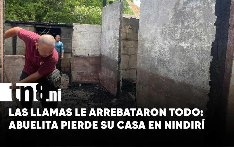 “No pude sacar nada”: incendio convierte en cenizas el hogar de una abuelita en...