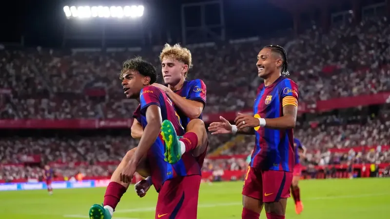 El tridente Raphinha-Lamine-Fermín golea a Mbappé-Vinicius-Bellingham