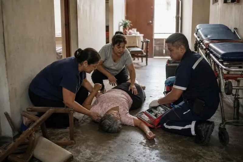 Caída en su casa le apaga la vida a mujer de 70 años, en la capital