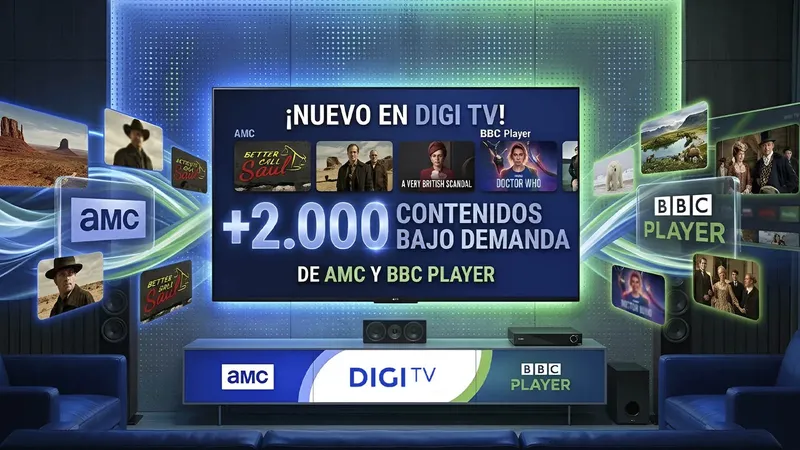 Digi TV confirma una de sus grandes mejoras: «Más de 2.000 contenidos de canales como AMC»