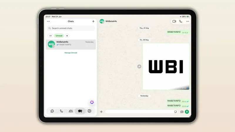 WhatsApp cambia su diseño en el iPad: así es la nueva estética moderna y dinámica que ya está disponible
