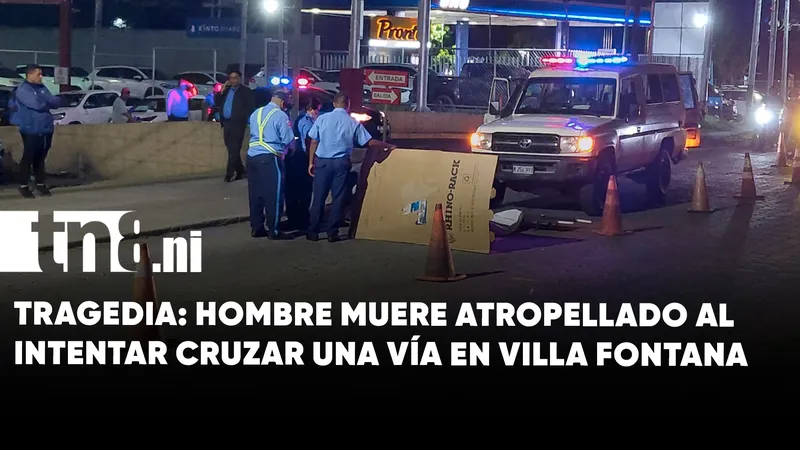 Hombre muere atropellado al cruzar imprudentemente una vía en Villa Fontana