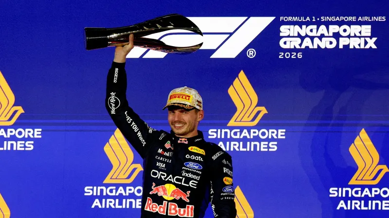 "Estoy muy contento": Verstappen conquista Singapur después de 10 intentos