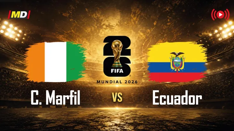 Costa de Marfil - Ecuador, en directo