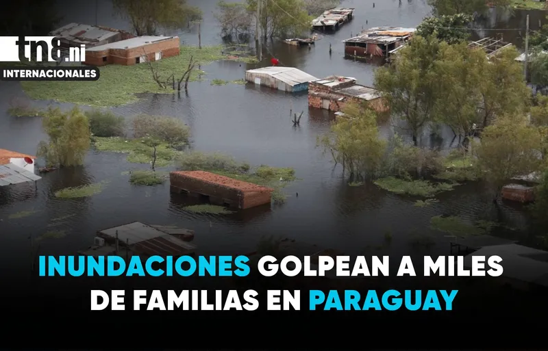 Paraguay bajo el agua: 3.000 familias afectadas por las inundaciones