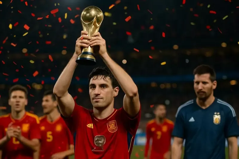 Rodri el MVP del Mundial, Messi se queda sin nada