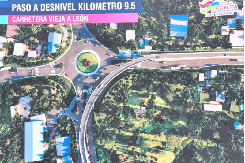 Paso a desnivel de Nejapa alcanza 55% de avance en su construcción