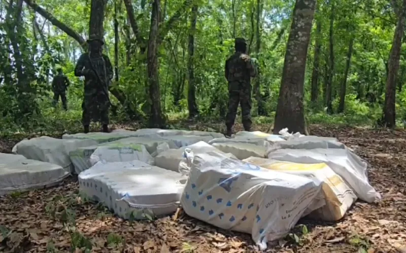 Ejército de Nicaragua incauta 475 paquetes de cocaína en Río San Juan