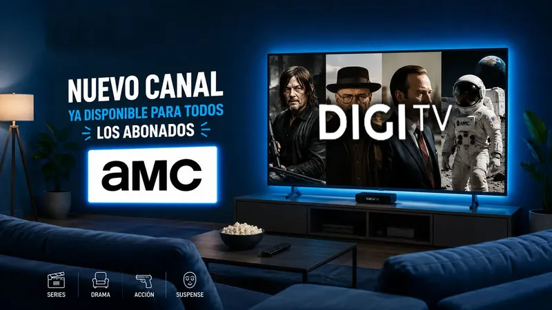 Digi TV acaba de estrenar un nuevo canal con lo mejor de AMC para sus clientes