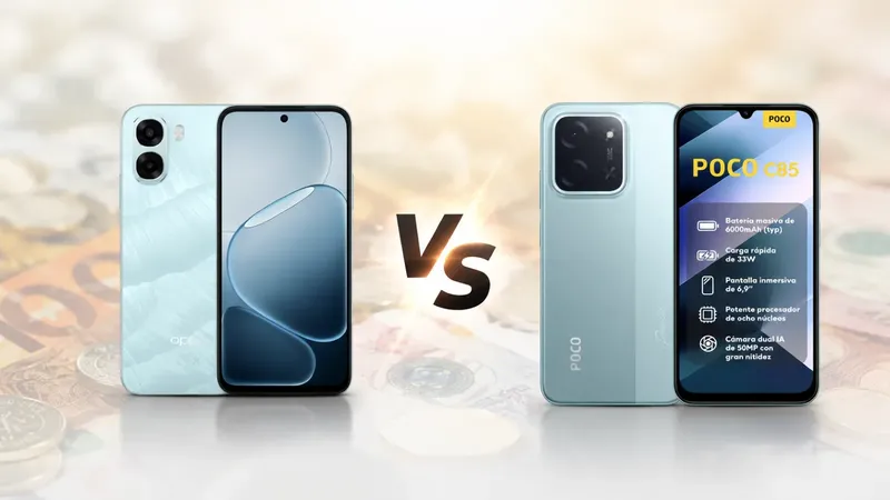 POCO C85 vs OPPO A6x: comparativa entre los dos móviles más vendidos de Amazon por menos de 140 euros