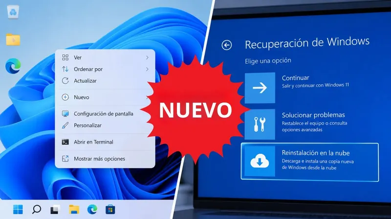 Windows 11 te dará lo que llevas tiempo pidiendo: un clic derecho a tu gusto y reinstalar el sistema sin USB