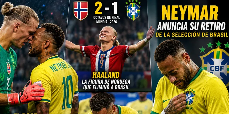 Neymar anuncia su retiro de la selección de Brasil tras la eliminación en el...